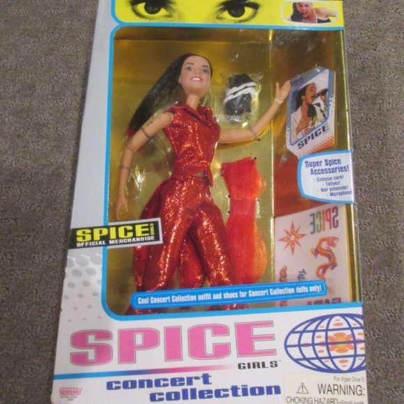 90s Vintage 1998 GALOOB SET 3 SPICE GIRLS DOLLS Ginger Scary Sporty NEW in BOX - Picture 3 of 5